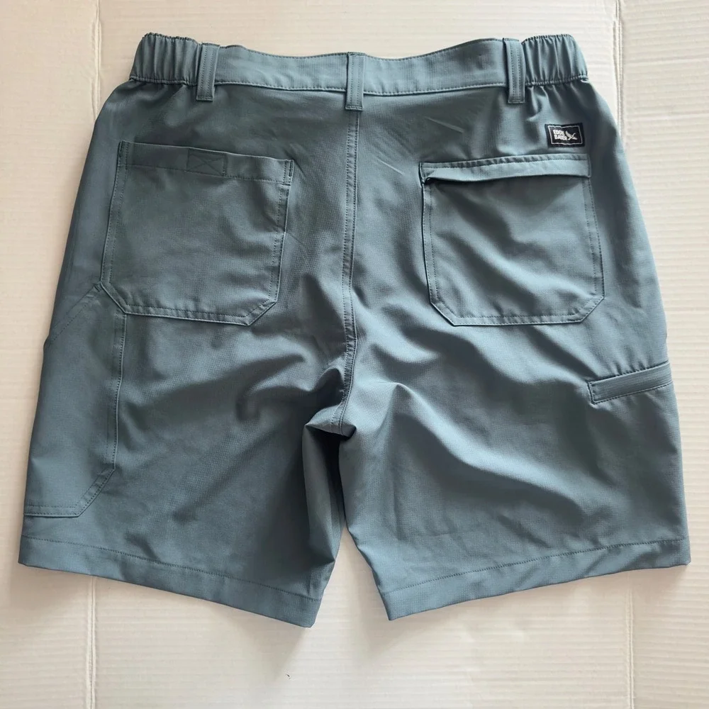 Eddie Bauer Mens Horizon Guide Chino Shorts Blue Gray EB011289 Size M